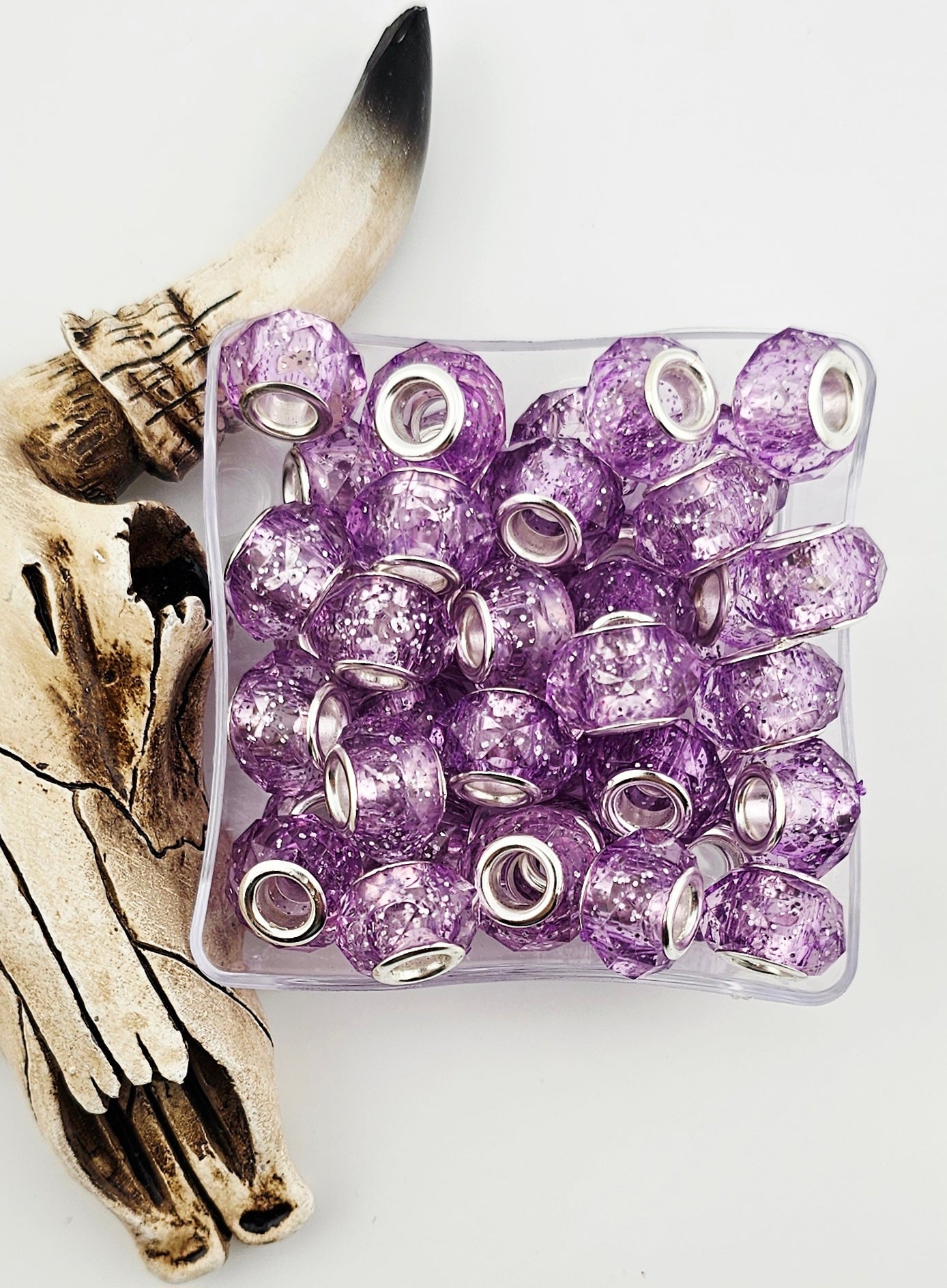 Faceted Spacer 14mm Large Hole