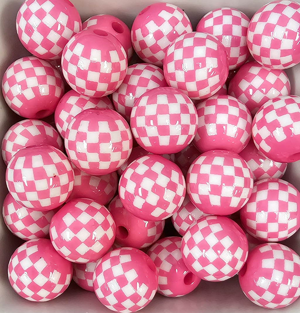 Checkered Acrylic 15mm