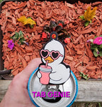 Tab Genie - Sippin Duck *not silicone* printed by a 3D printer