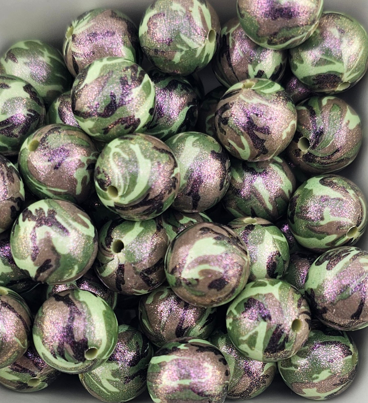 Opal Green Camo Print 15mm