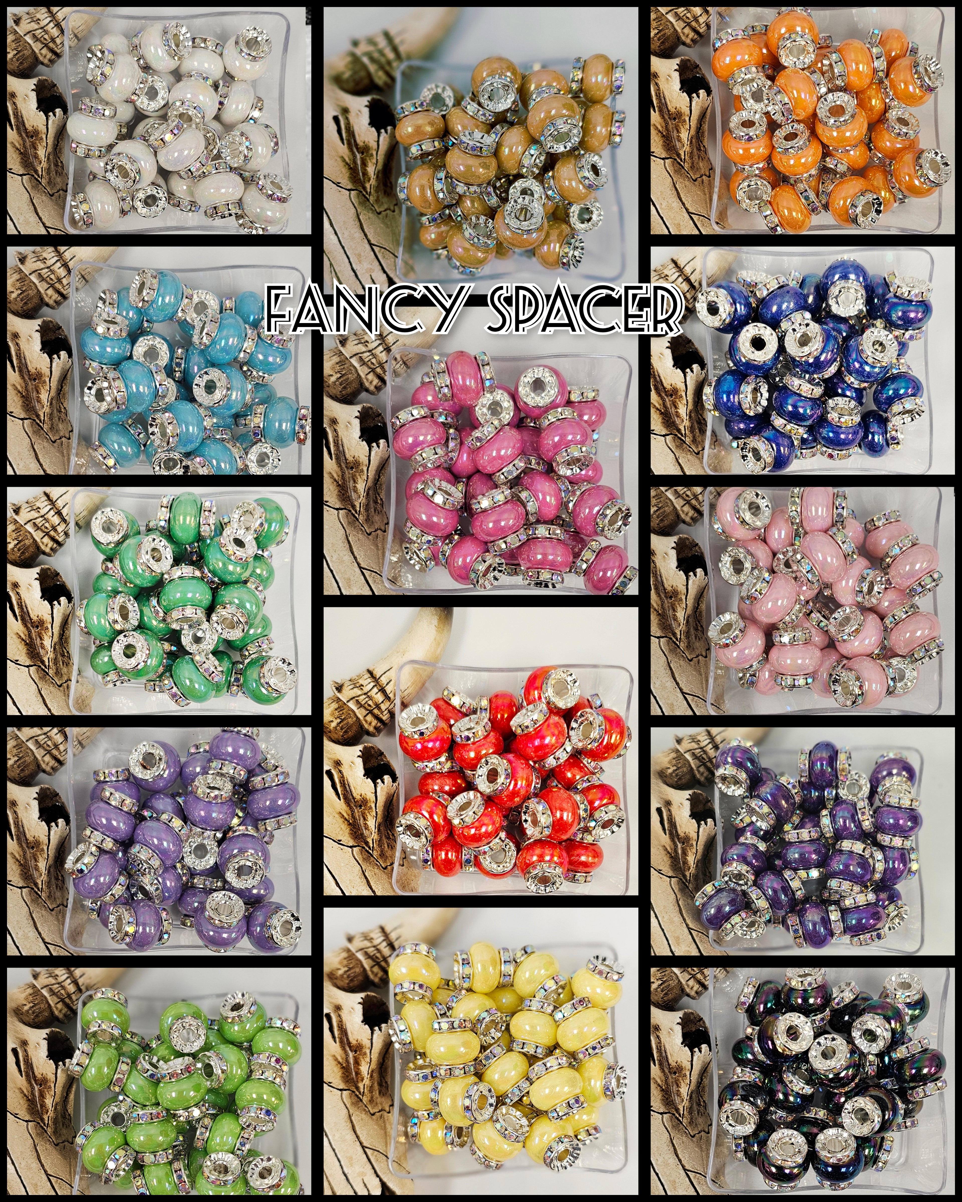 Fancy Spacer 14mm Large Hole