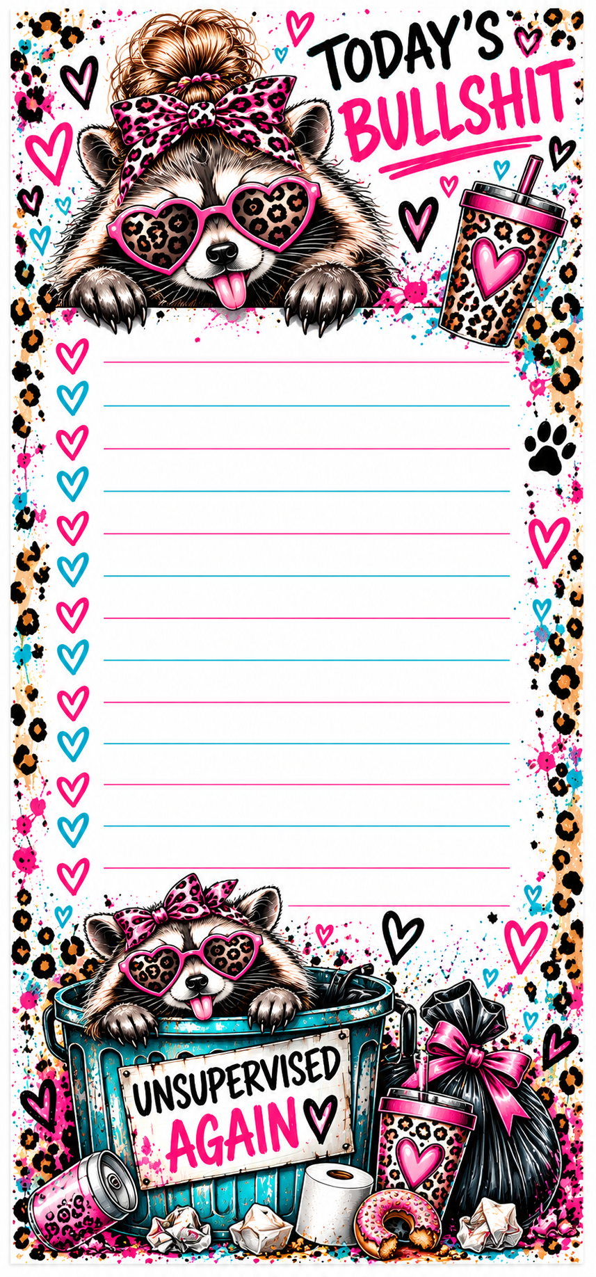 Sassy Trashy Collection Notepad