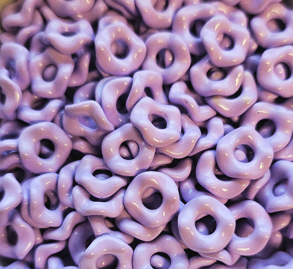 Wavey Acrylic Spacers 12mm (10ct) Large Hole