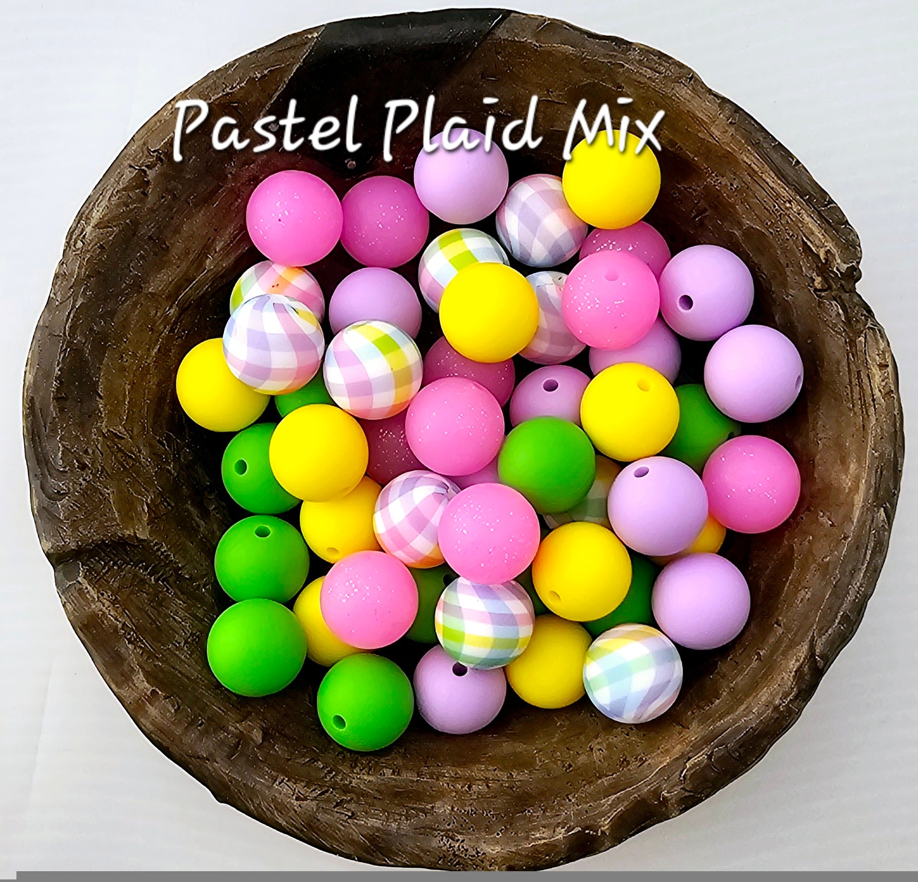 Pastel Plaid Mix (50 pcs)