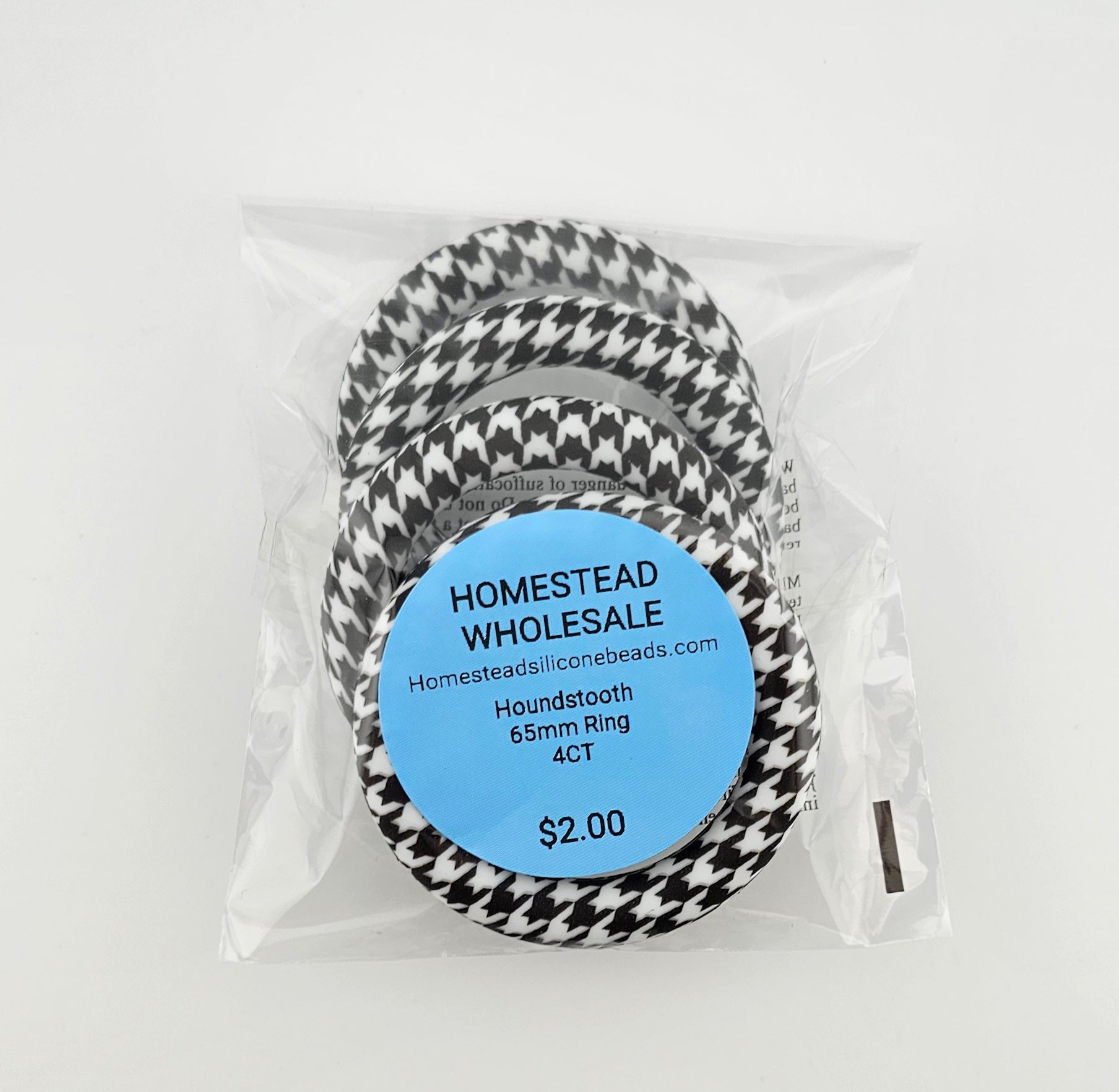 65mm Ring Houndstooth 4CT