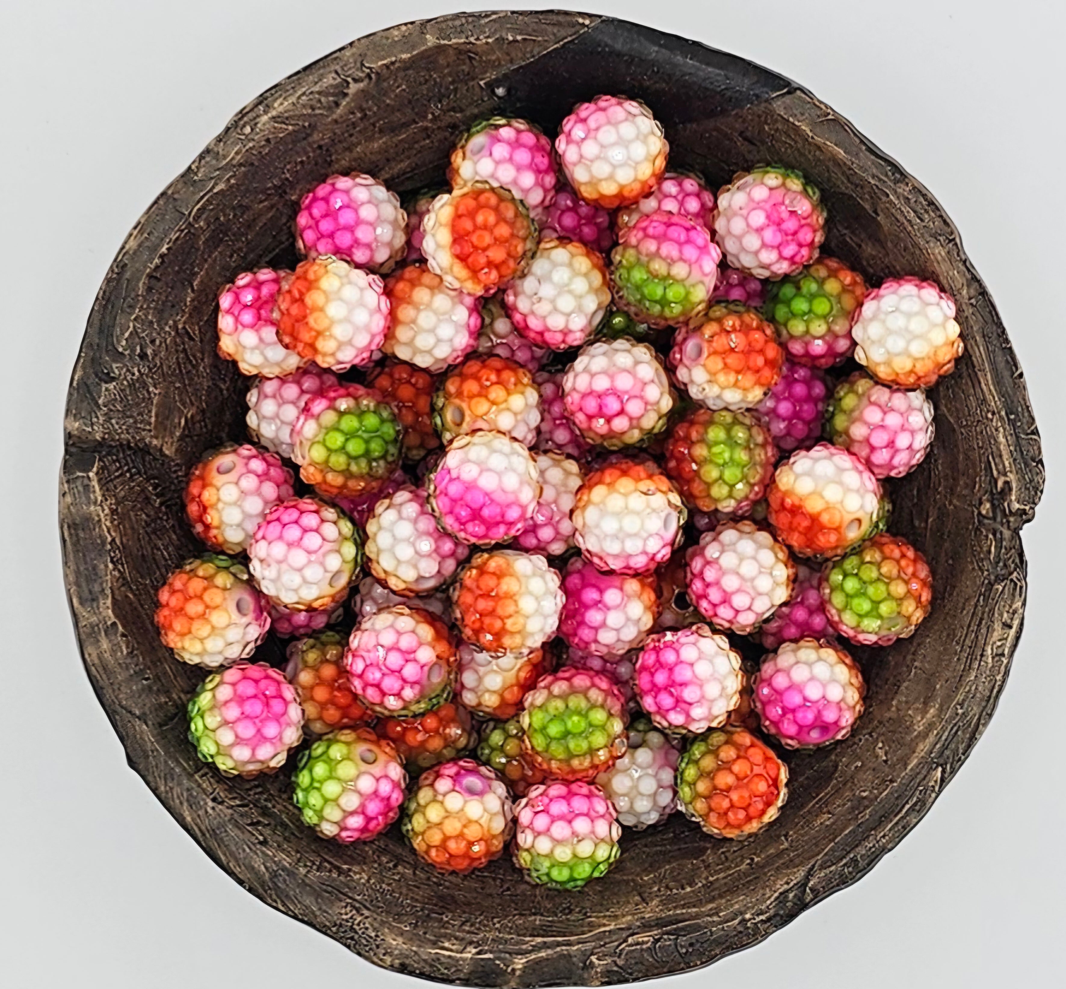 Rhinestone 16mm Clear Jelly Acrylic Watermelon Blast
