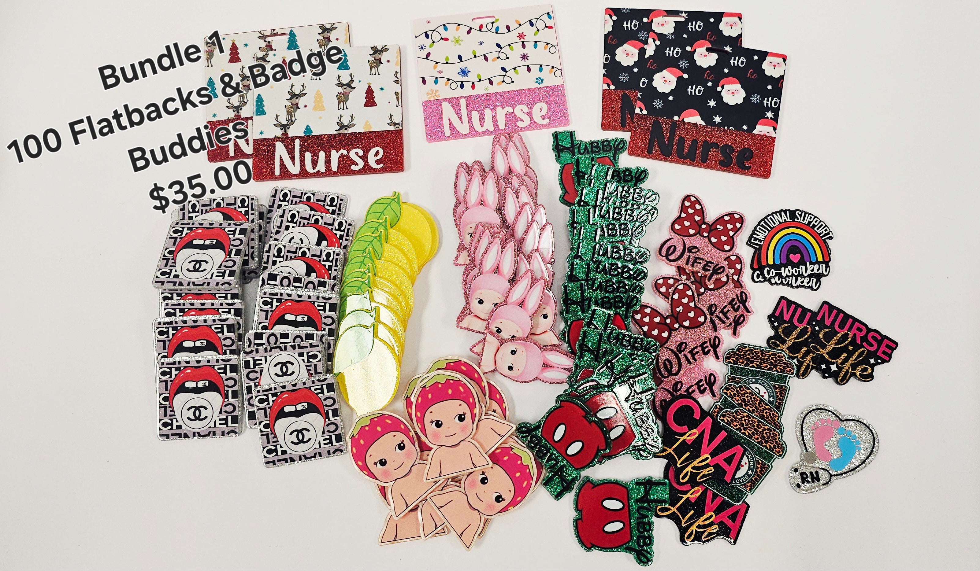 Bundle Deal 1 - 100 Flatbacks