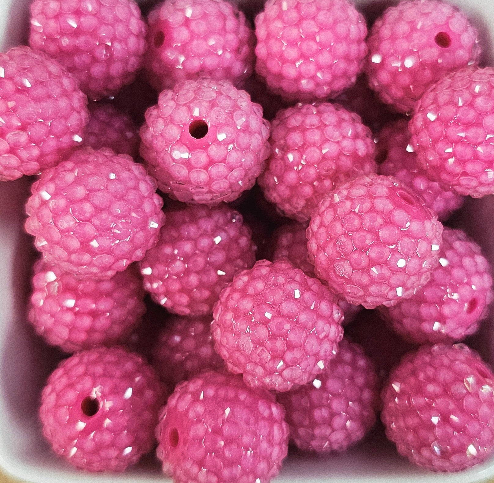 Rhinestone 20mm Clear Jelly Acrylic