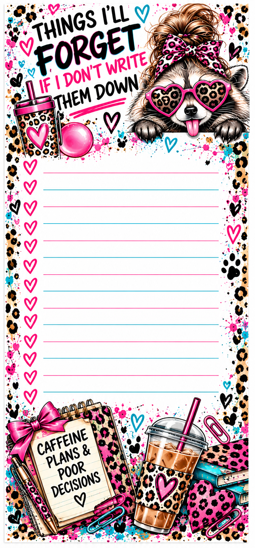 Sassy Trashy Collection Notepad