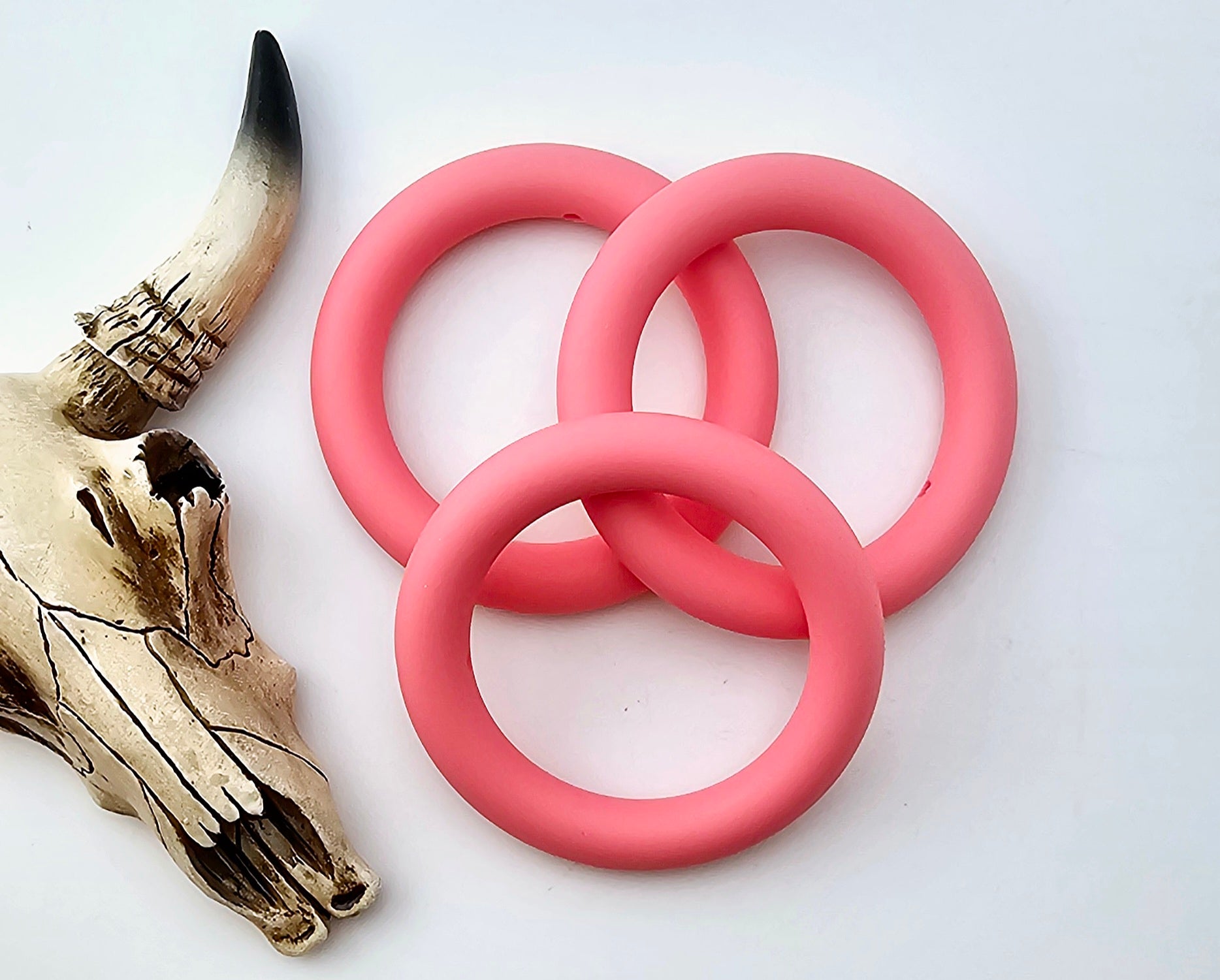 Silicone Ring 65mm #7 Baby Pink