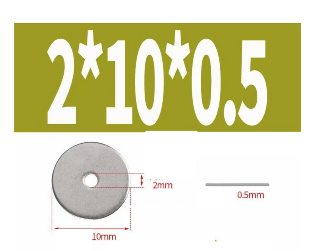 Metal Spacers 10mm 10ct