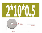Metal Spacers 10mm 10ct
