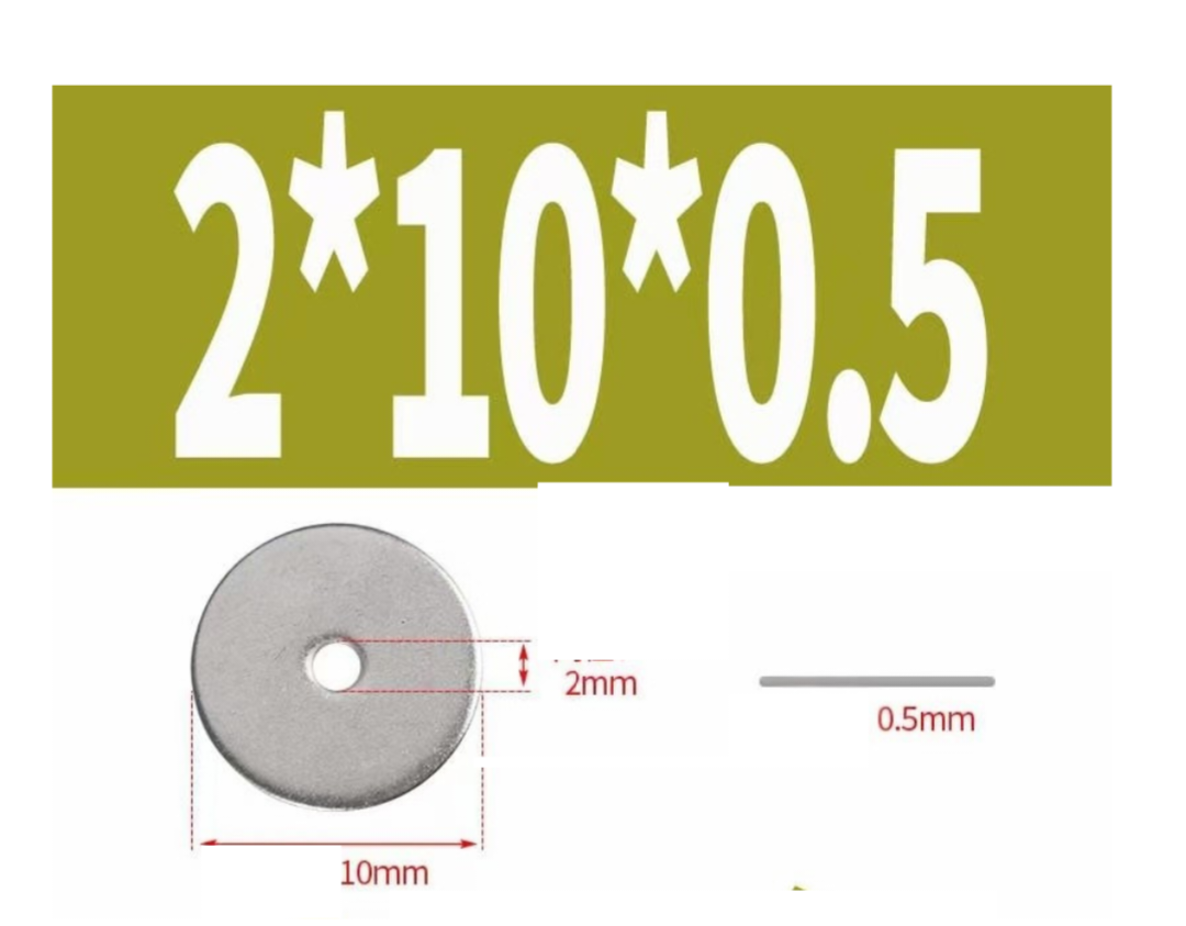 Metal Spacers 10mm 10ct