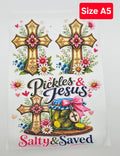 UVDTF Pickles and Jesus Salty and Saved Notebook Wrap