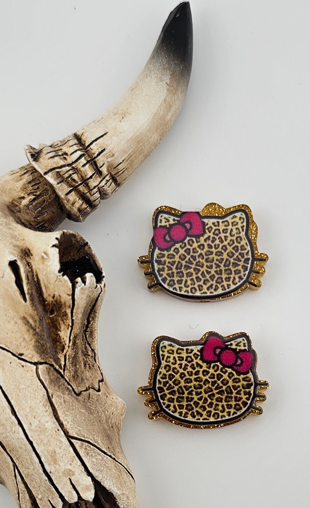 Acrylic Leopard Kitty Face Focal - AF127