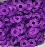 Wavey Frosted  Acrylic Spacers 12mm (10ct) Large Hole