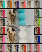 19mm Solid Silicone Beads