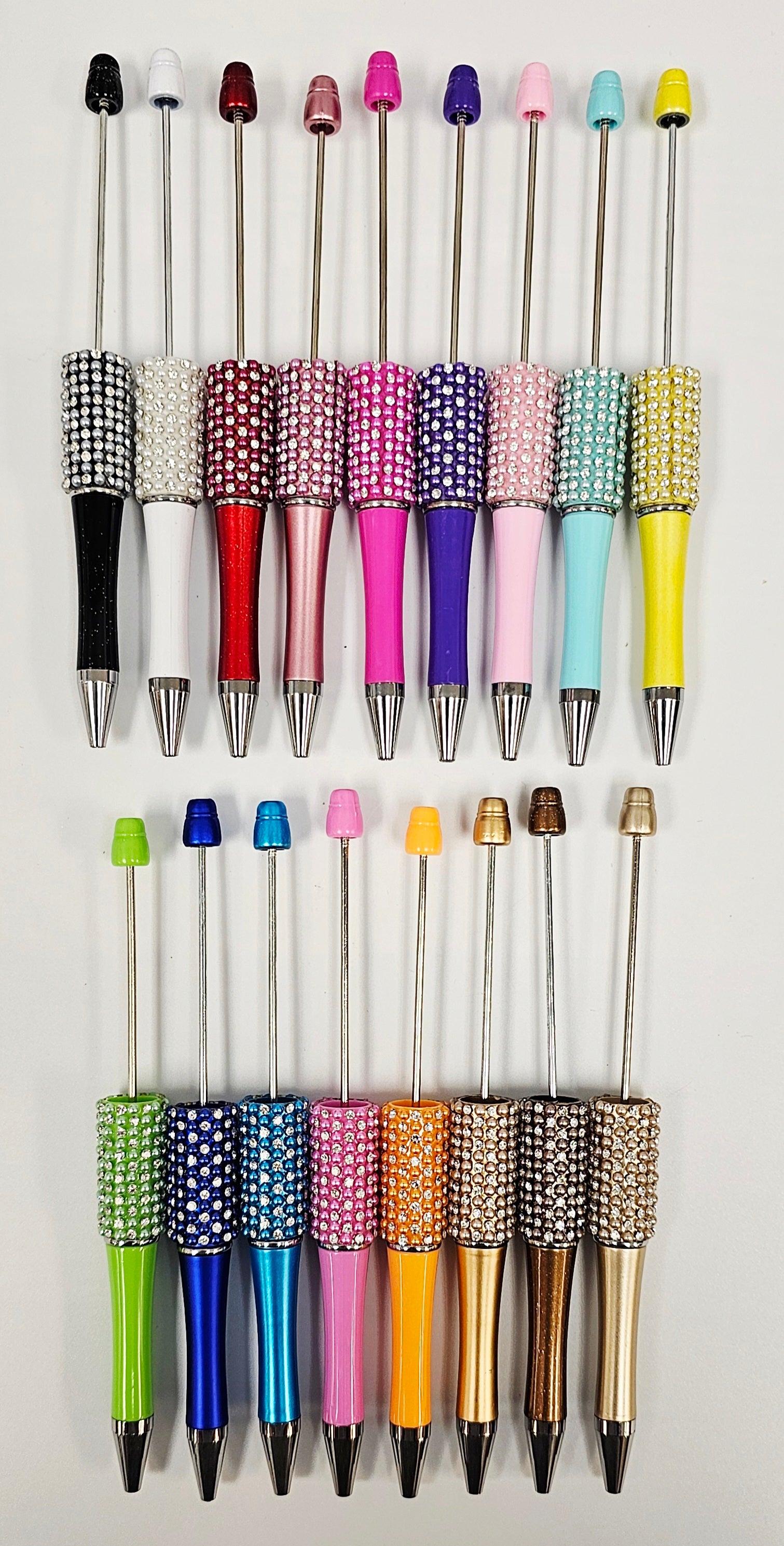 Pearl Rhinestone Beadable Pen