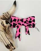 Straw Topper Bow Focal 2in1 - Cow Glossy