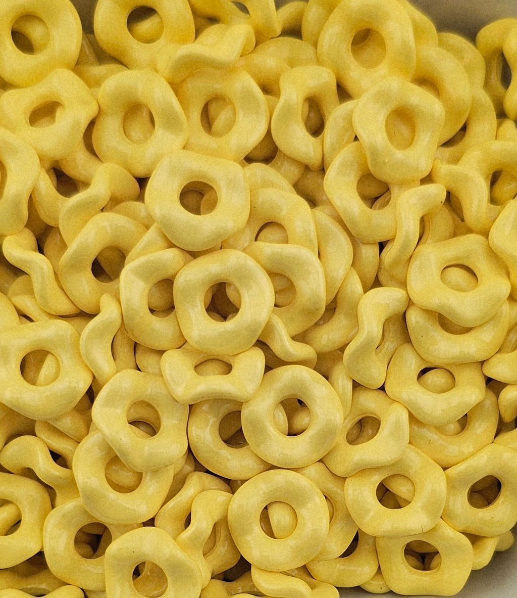 Wavey Acrylic Spacers 12mm (10ct) Large Hole