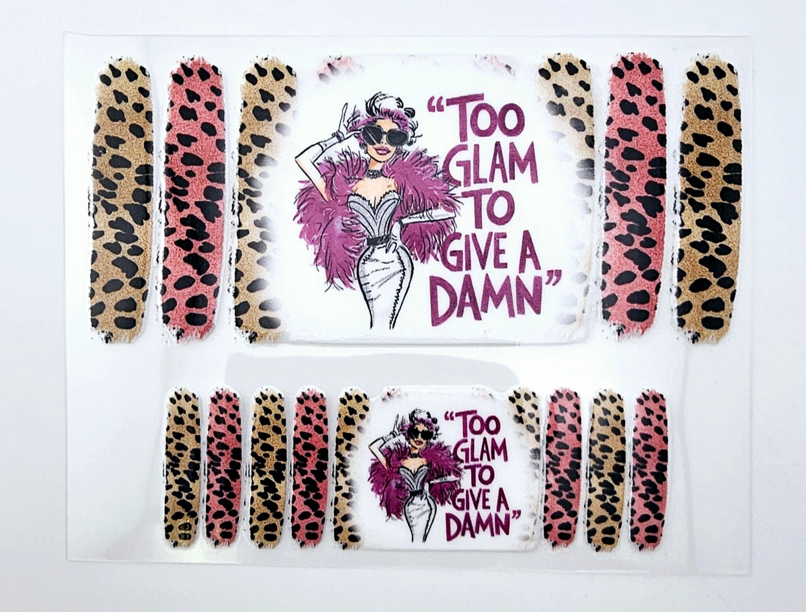 Mini Tumbler Wrap UV DTF To Glam to give a Damn 5