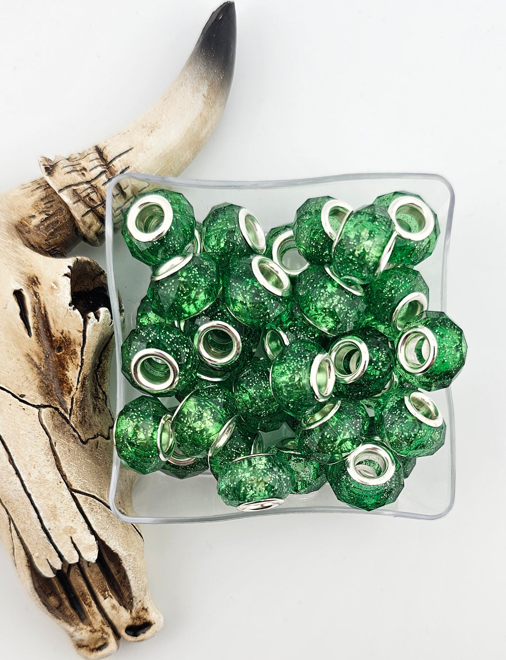 Faceted Spacer 14mm Large Hole