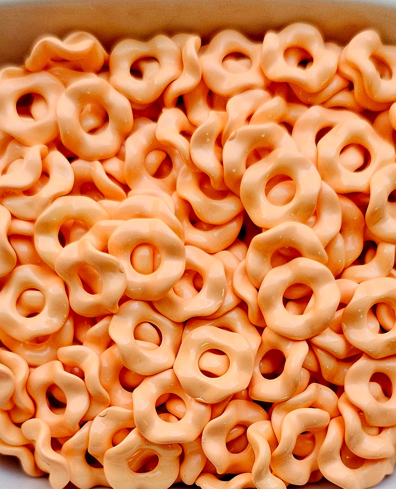 Wavey Acrylic Spacers 13mm (10ct) Large Hole