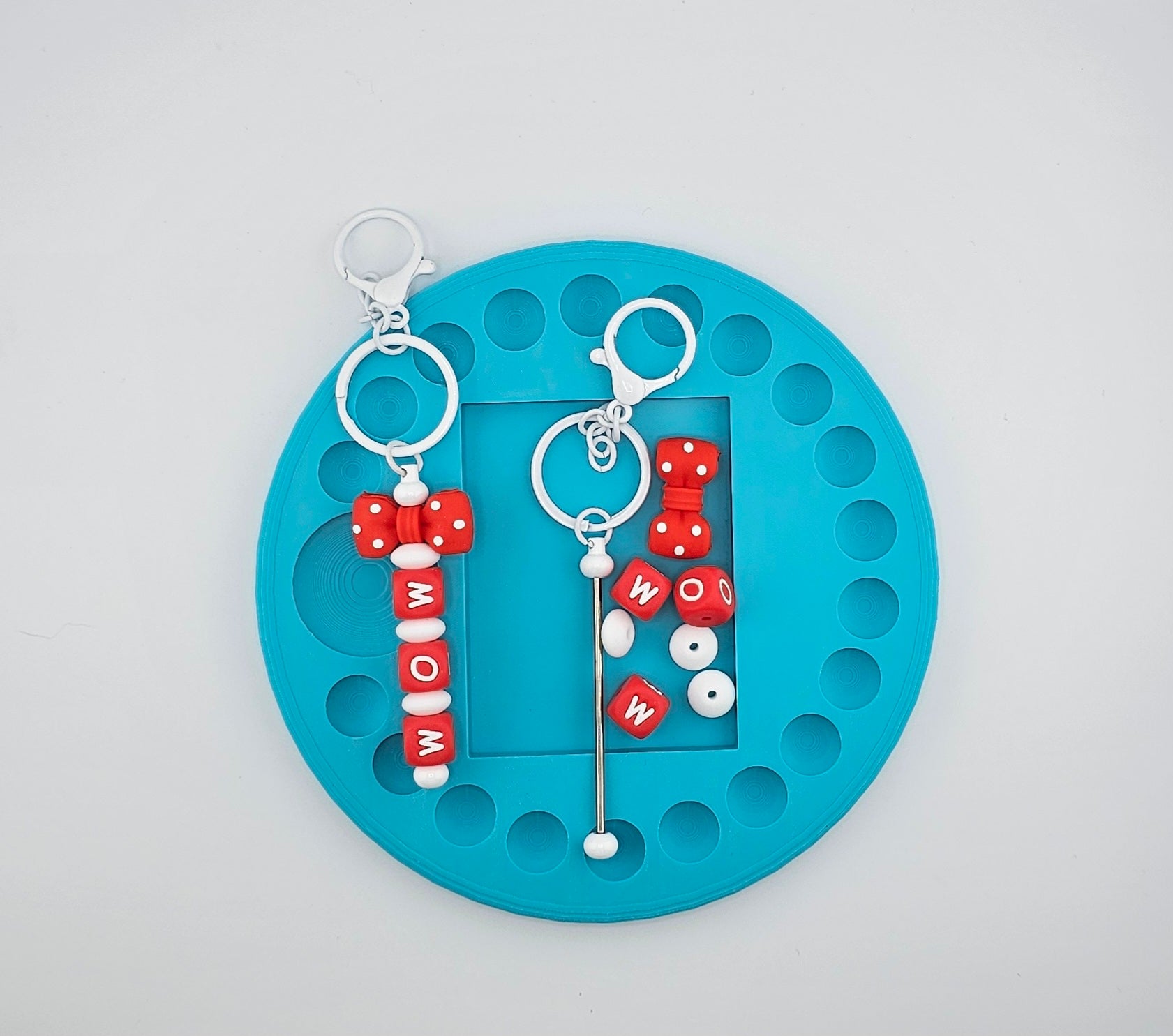 Keychain Bar Kit - Red Bow Mom