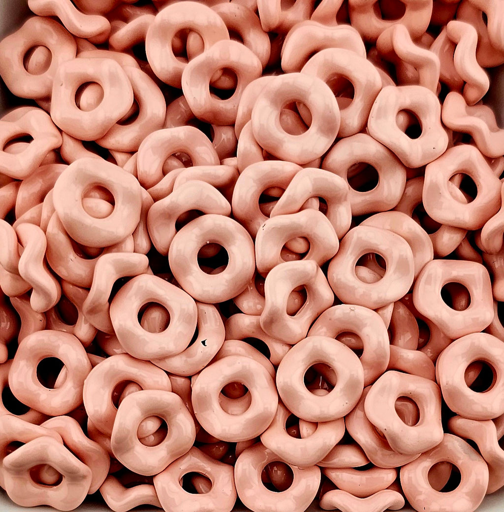 Wavey Acrylic Spacers 12mm (10ct) Large Hole