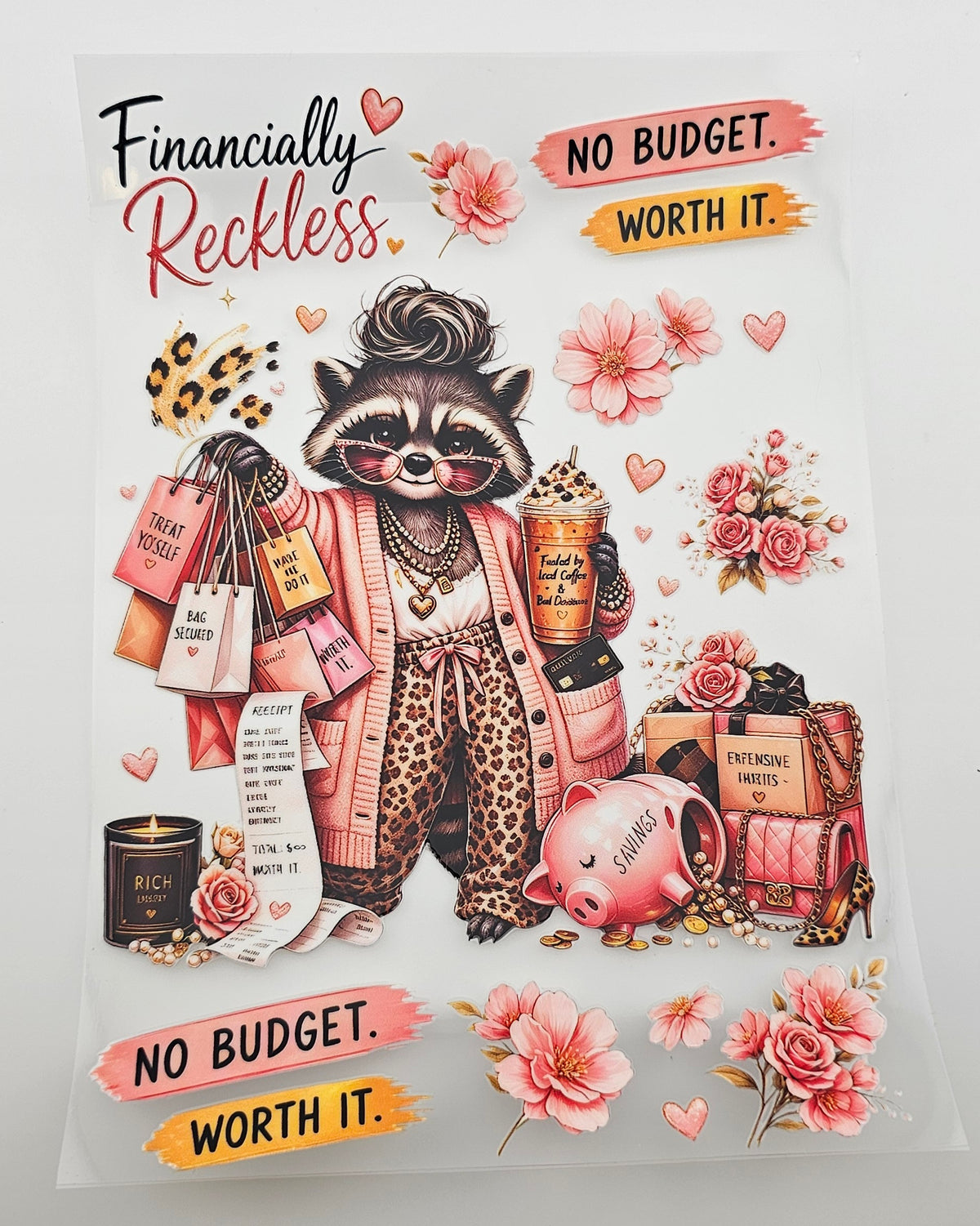 UVDTF Financially Reckless Notebook Wrap