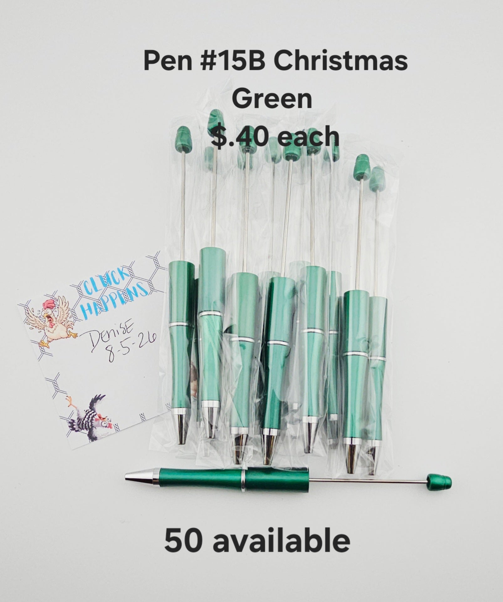 Pen #15B Christmas Green