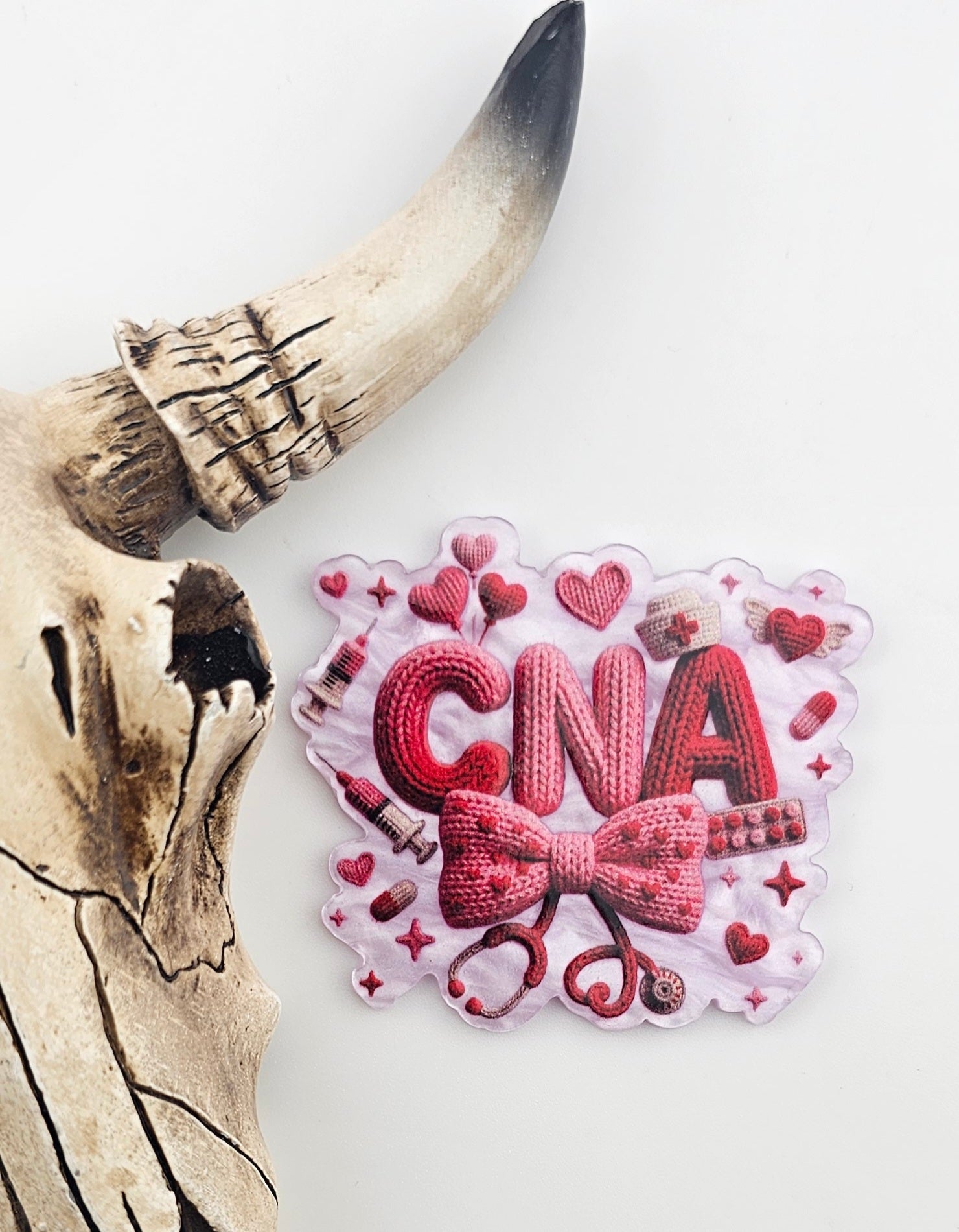 Flatback Crochet CNA Nurse 298