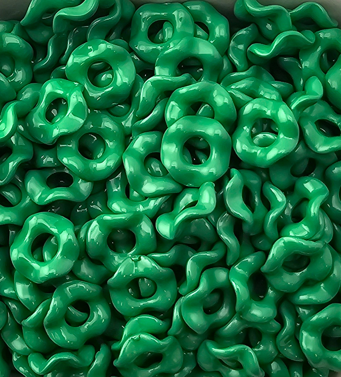 Wavey Acrylic Spacers 13mm (10ct) Large Hole