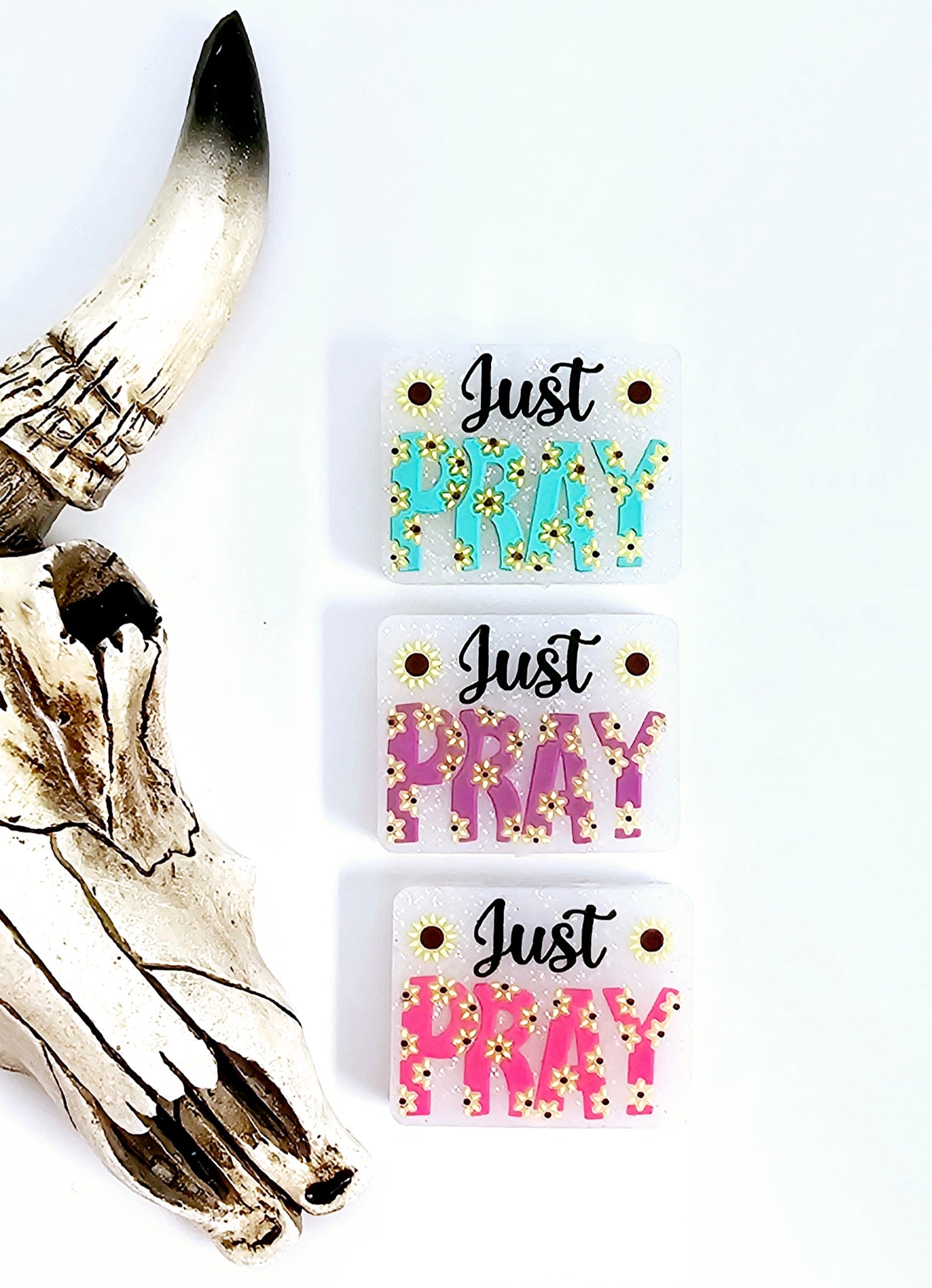 Just Pray Glitter Focal