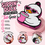Tab Genie - Sippin Duck *not silicone* printed by a 3D printer