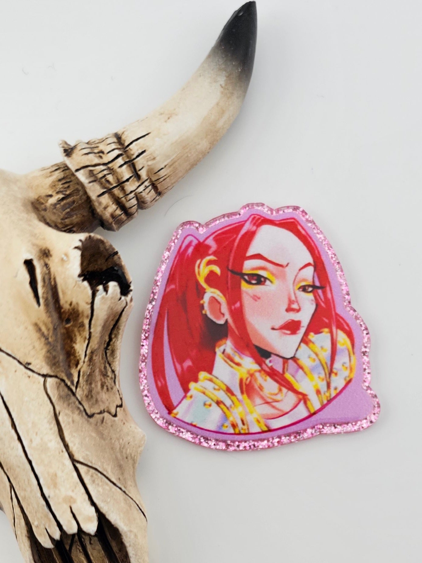 Flatback Pink Hair Hunter 524