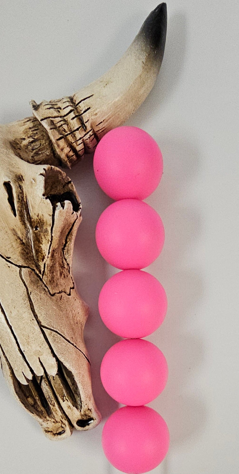 19mm Solid Silicone Beads