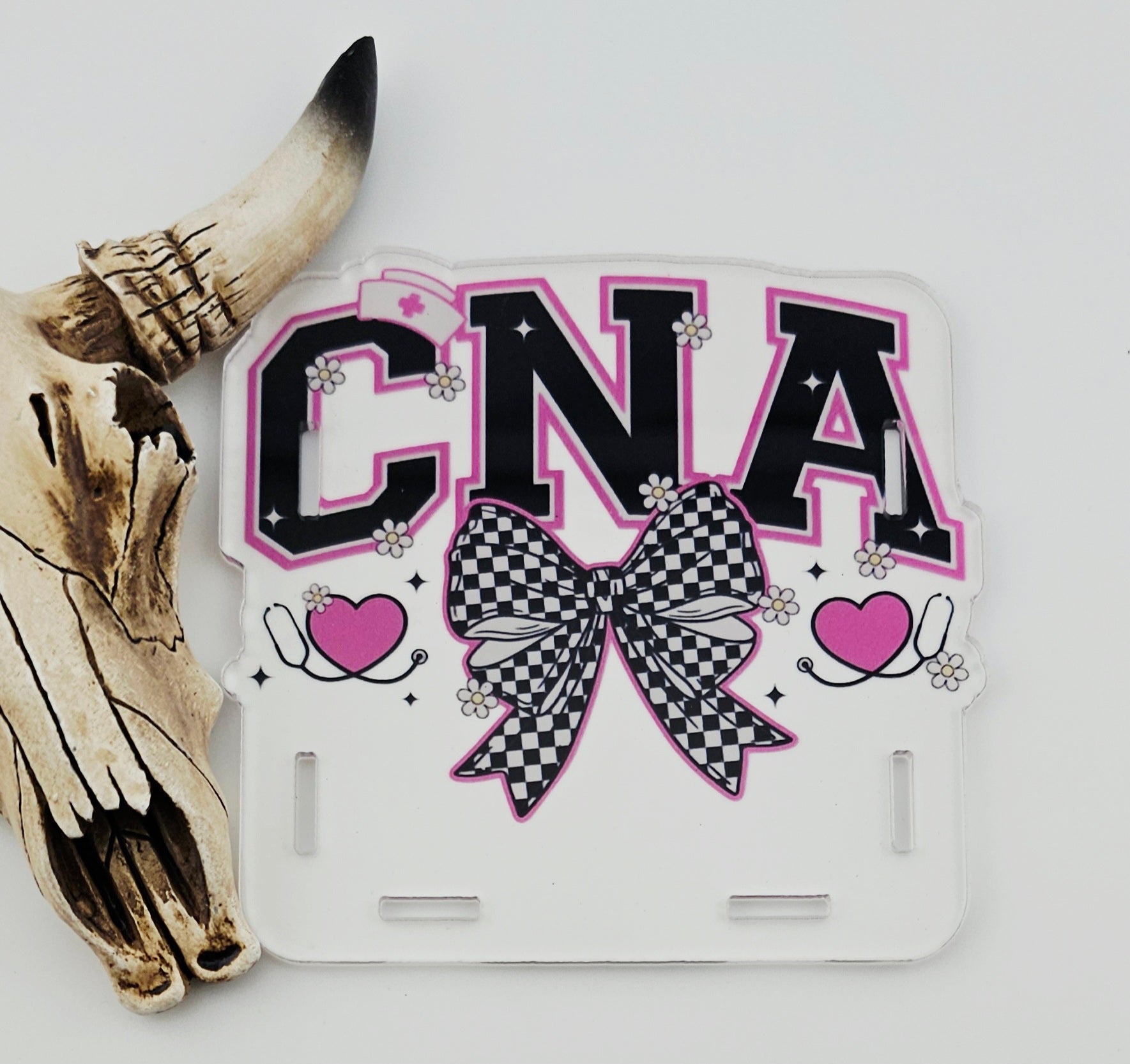 Pen Box Checkered Bow CNA 24