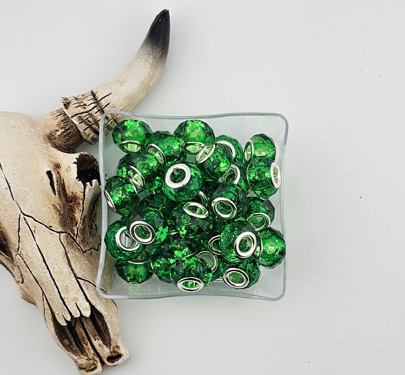 Faceted Spacer 14mm Large Hole