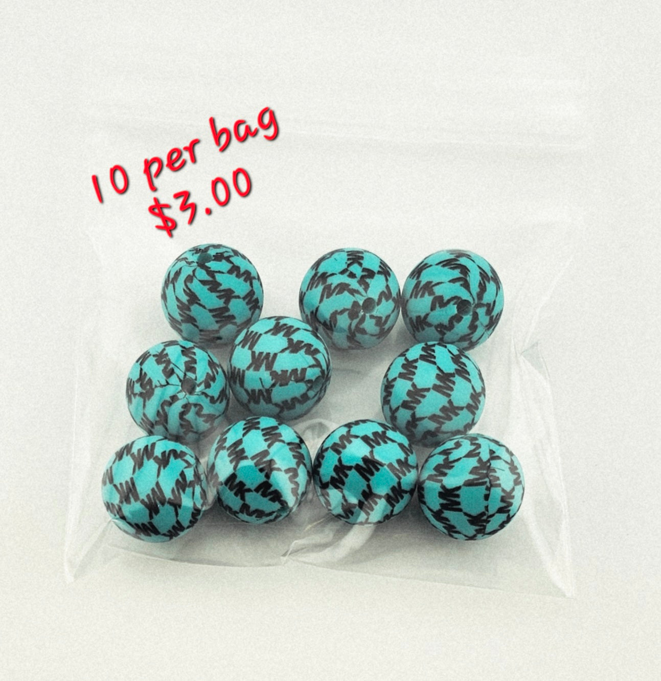 MK Turquoise Print 10CT