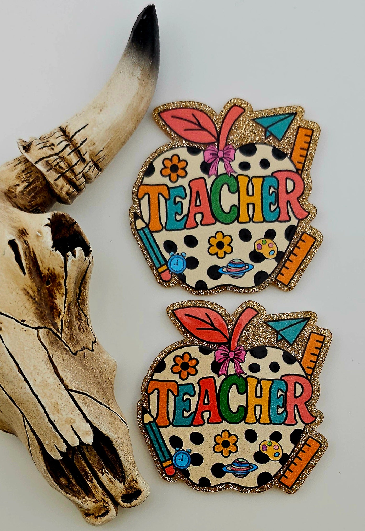 Flatback Teacher Apple 249