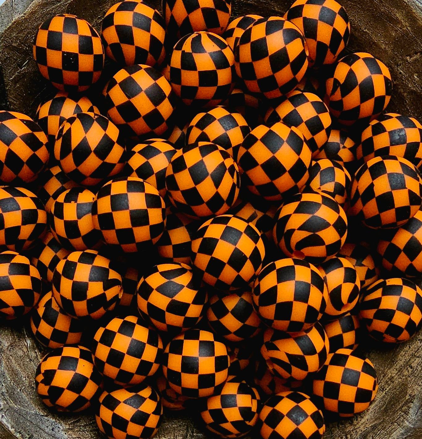Checker Print 15mm Silicone