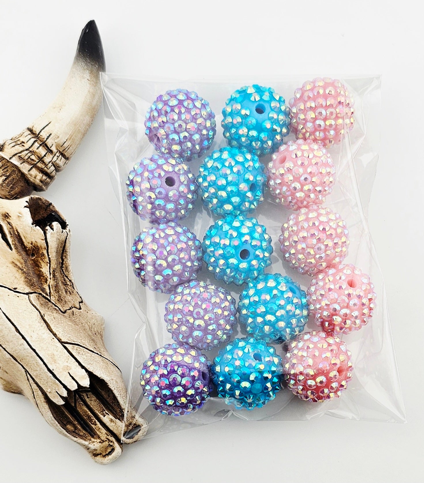 20mm Mermaid Mix Rhinestone 15CT