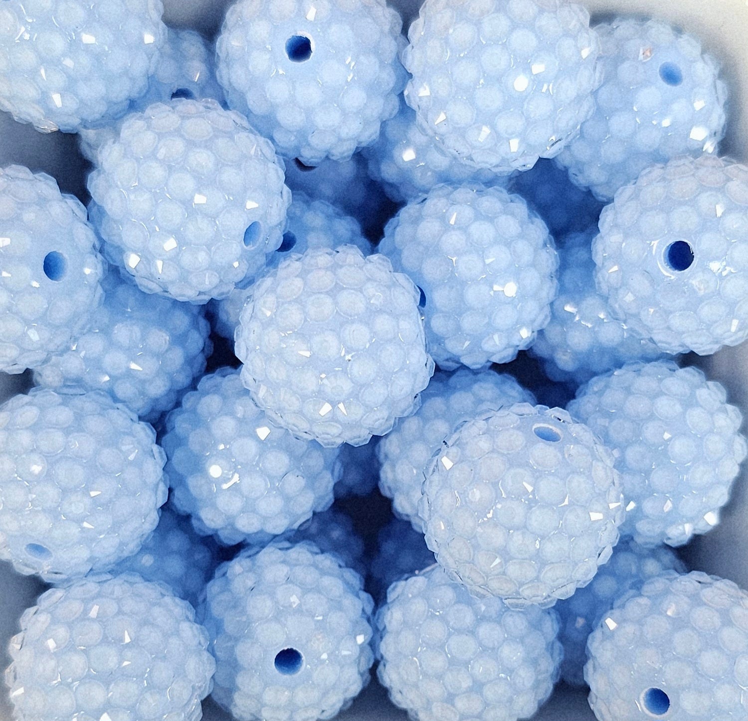 Rhinestone 20mm Clear Jelly Acrylic