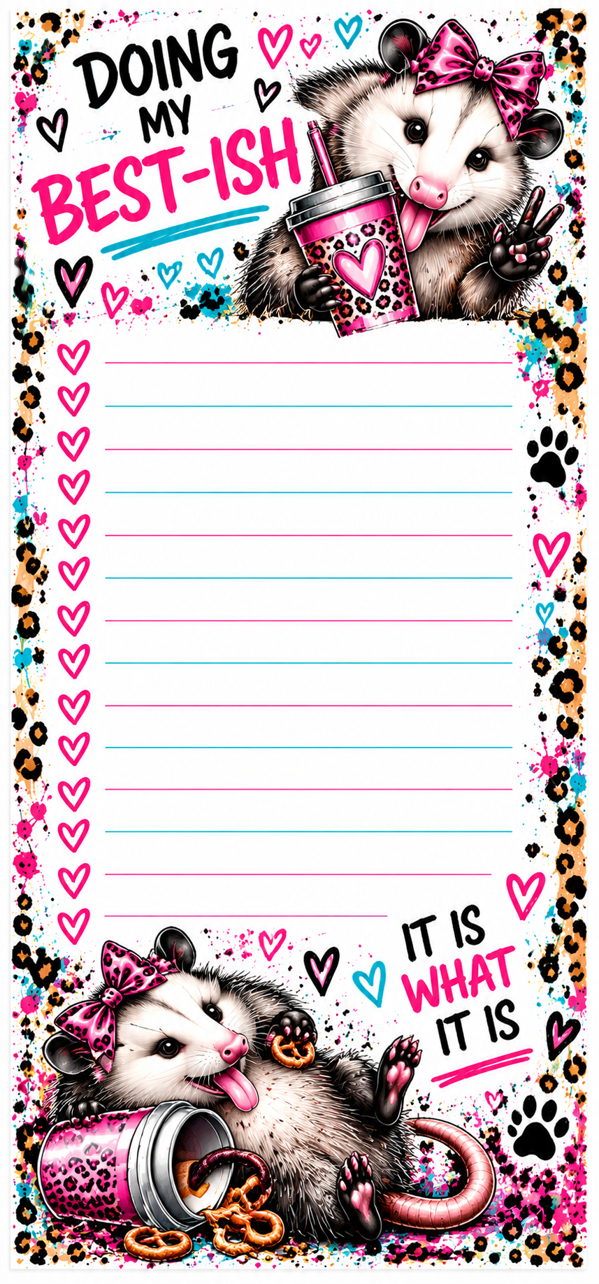 Sassy Trashy Collection Notepad