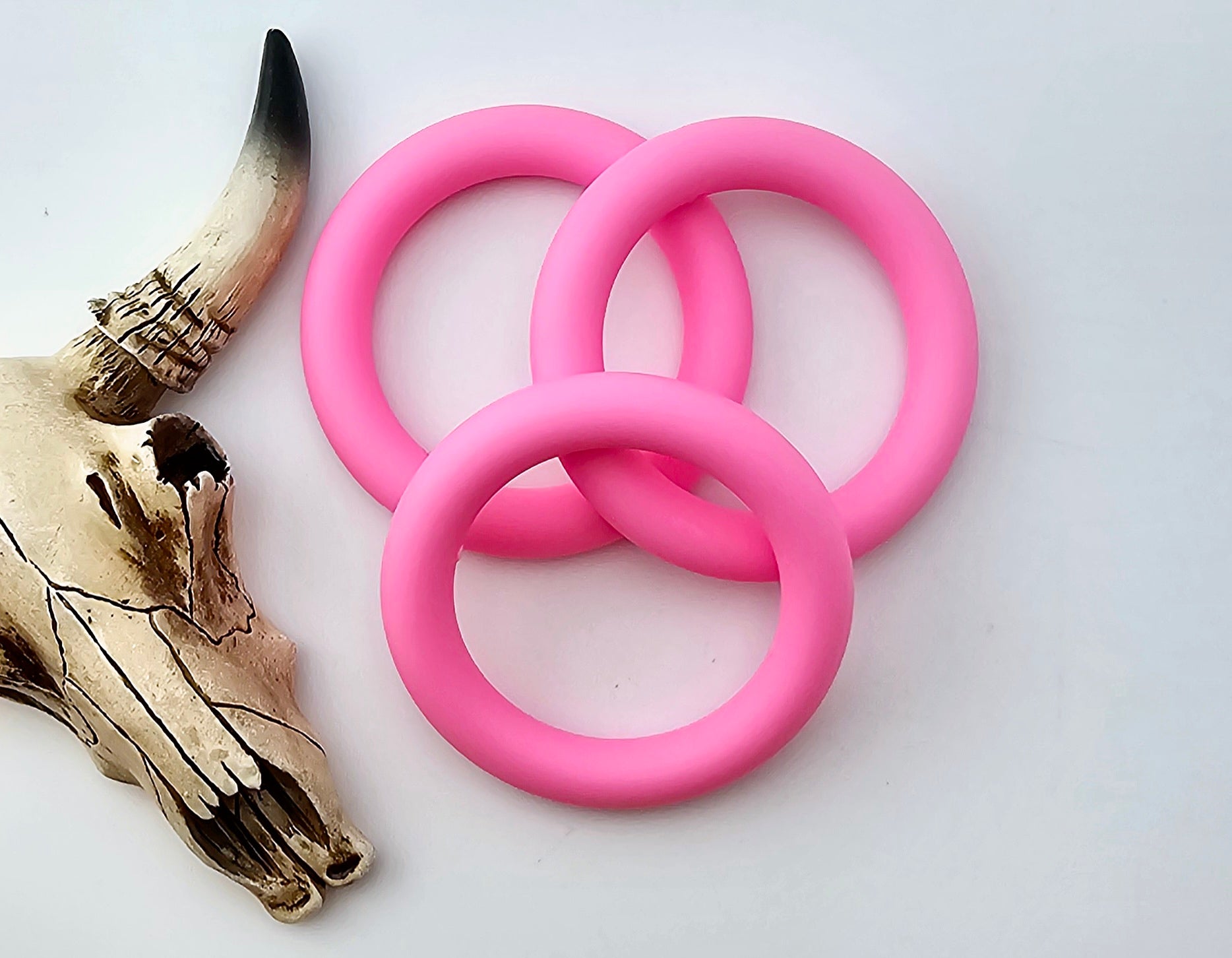 Silicone Ring 65mm #89 Quartz Pink