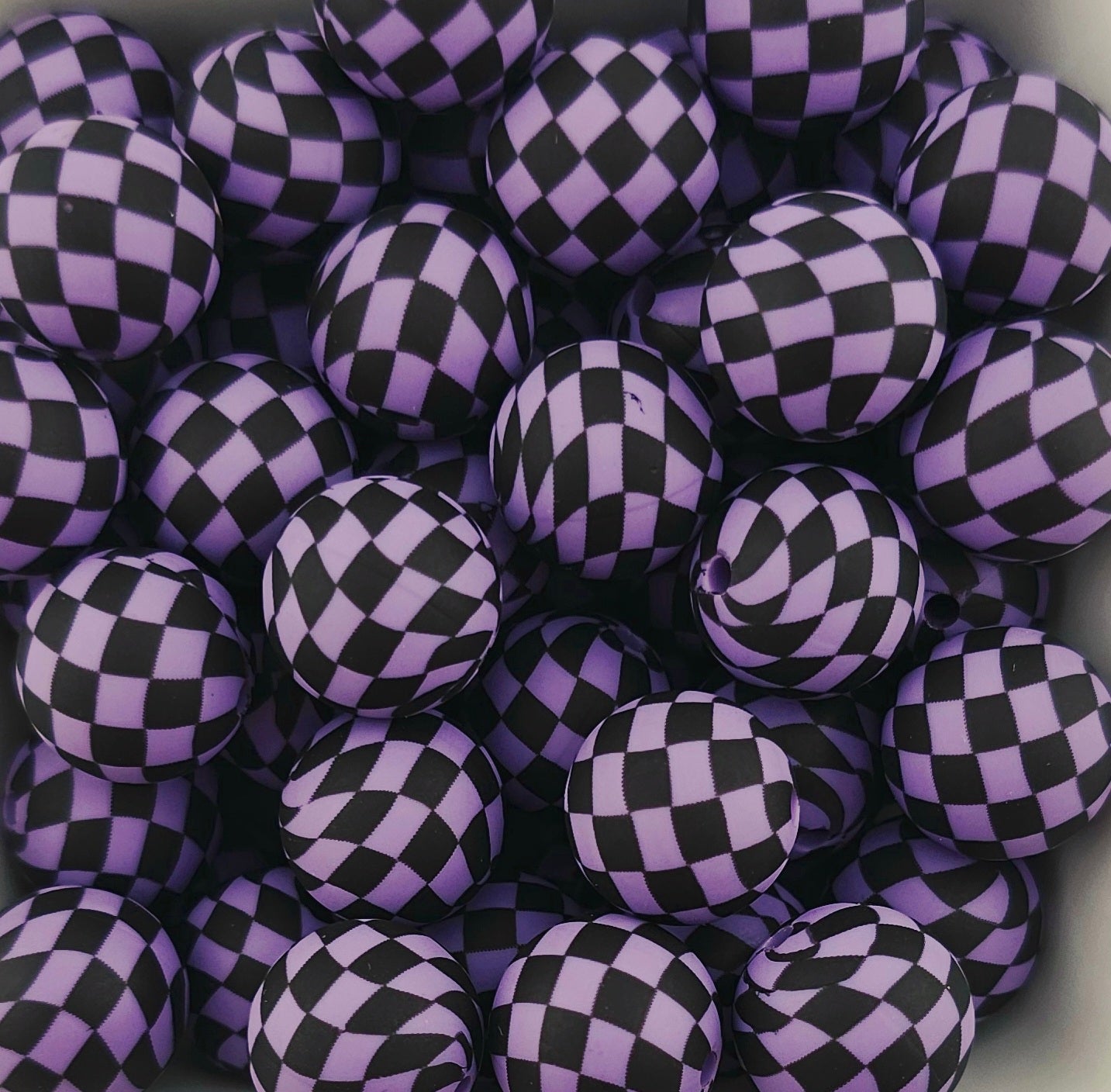 #109 Dark Purple Checkered 15mm Print