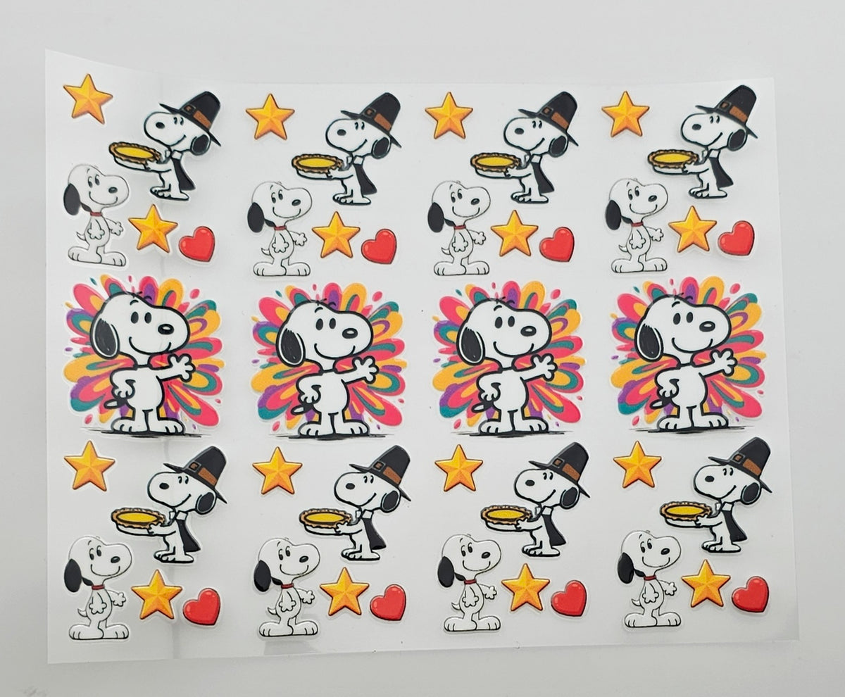 UVDFT  Thanksgiving Snoopy Pen Wrap *sold individually*