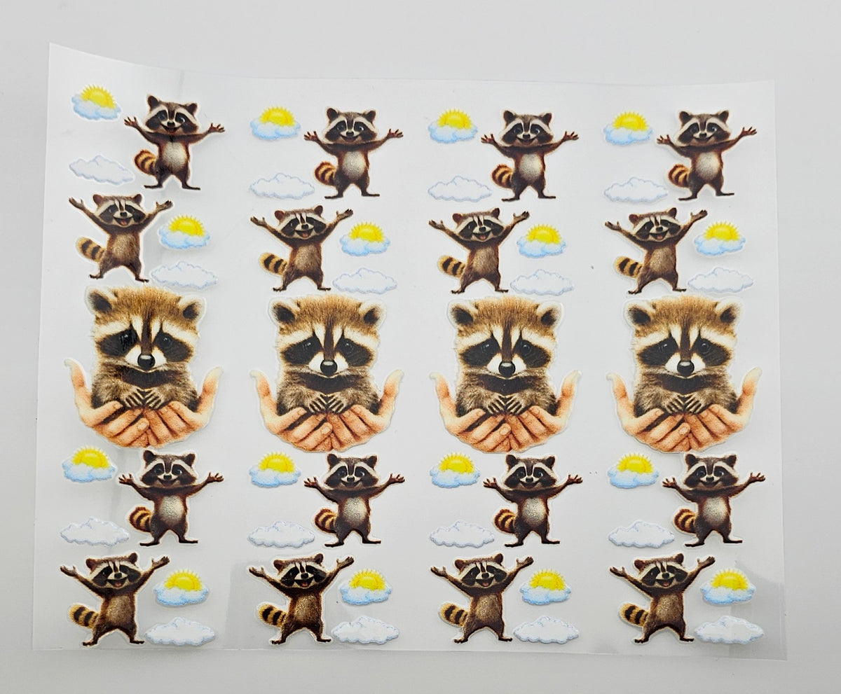 UVDTF Happy Raccoon Pen Wrap *sold individually*