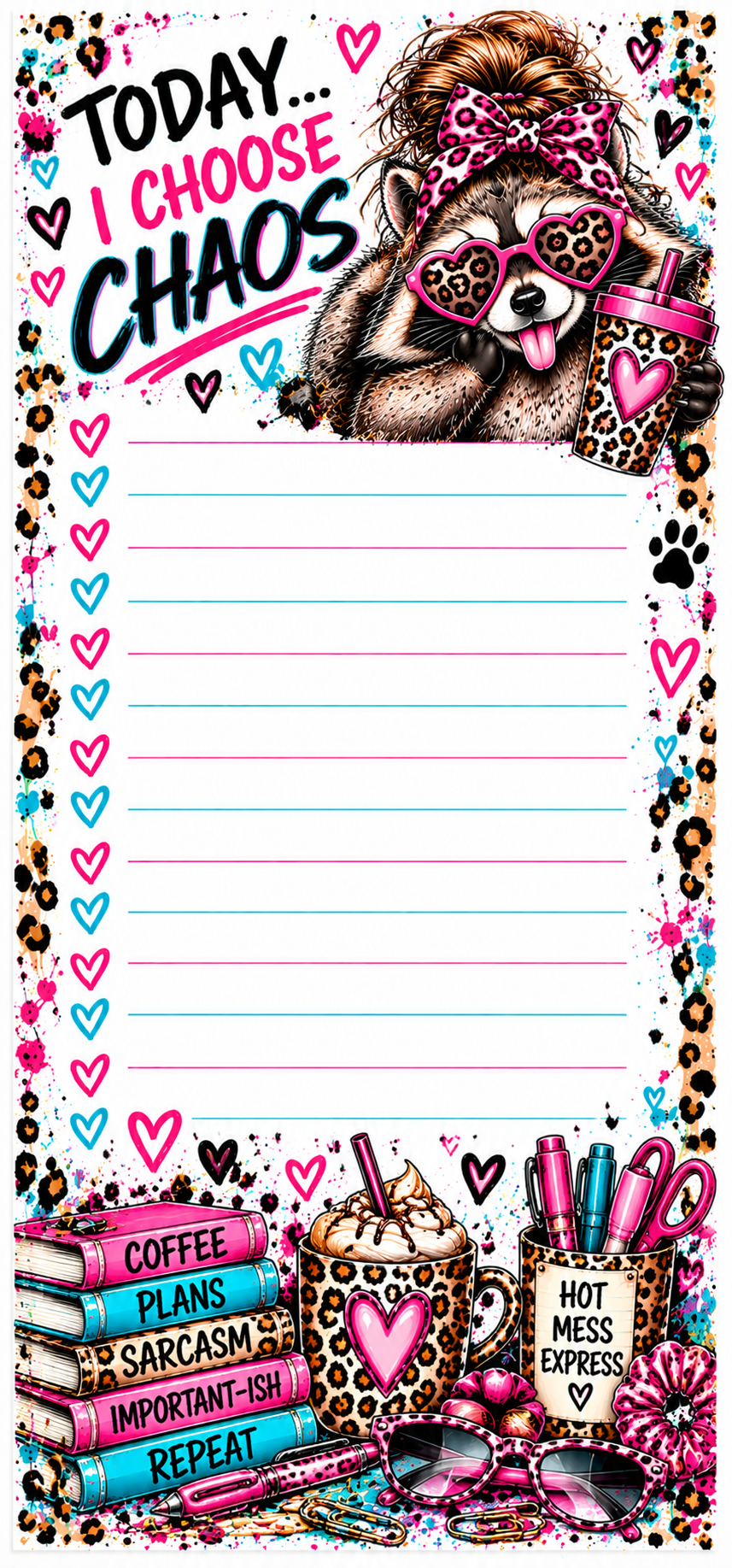 Sassy Trashy Collection Notepad
